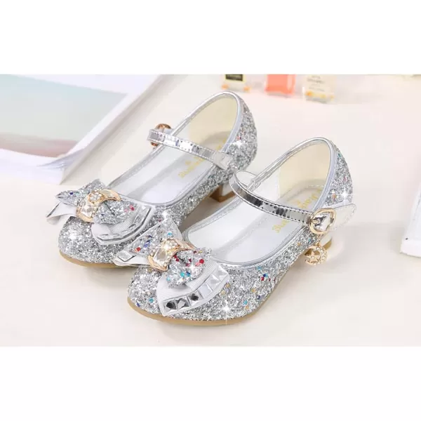 Cadidi Dinos Girls Dress Shoes Wedding Party Heel Mary Jane Princess Flower Shoes 