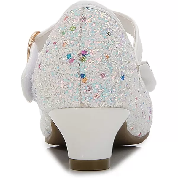 Cadidi Dinos Girls Dress Shoes Wedding Party Heel Mary Jane Princess Flower Shoes 