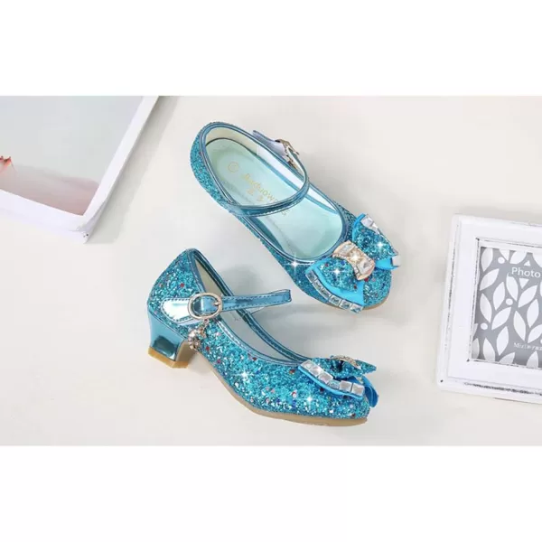 Cadidi Dinos Girls Dress Shoes Wedding Party Heel Mary Jane Princess Flower Shoes 