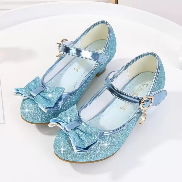 Cadidi Dinos Girls Dress Shoes Wedding Party Heel Mary Jane Princess Flower Shoes 