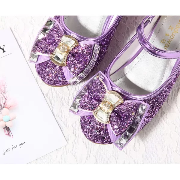 Cadidi Dinos Girls Dress Shoes Wedding Party Heel Mary Jane Princess Flower Shoes 