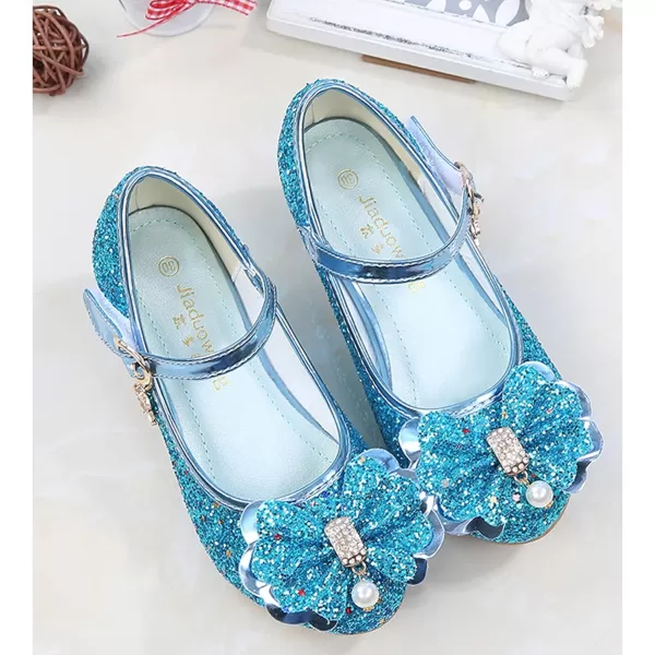 Cadidi Dinos Girls Dress Shoes Wedding Party Heel Mary Jane Princess Flower Shoes 