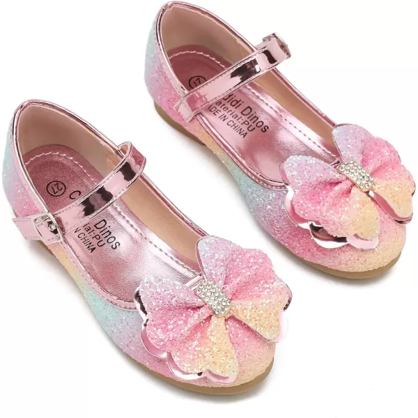 Cadidi Dinos Little Big Girl's Adorable Sparkle Princess Party Girls Dress Shoes