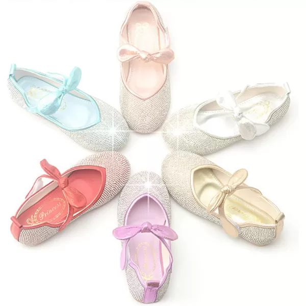 Cadidi Dinos Little Big Girl's Adorable Sparkle Princess Party Girls Dress Shoes