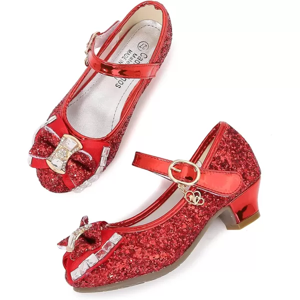 Cadidi Dinos Little Big Girl's Adorable Sparkle Princess Party Girls Dress Shoes