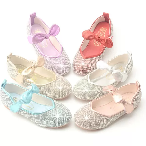 Cadidi Dinos Little Big Girl's Adorable Sparkle Princess Party Girls Dress Shoes