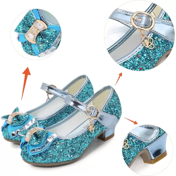 Cadidi Dinos Little Big Girl's Adorable Sparkle Princess Party Girls Dress Shoes