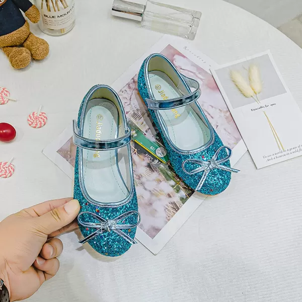 Cadidi Dinos Little Big Girl's Adorable Sparkle Princess Party Girls Dress Shoes