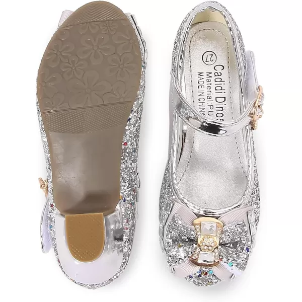 Cadidi Dinos Little Big Girl's Adorable Sparkle Princess Party Girls Dress Shoes