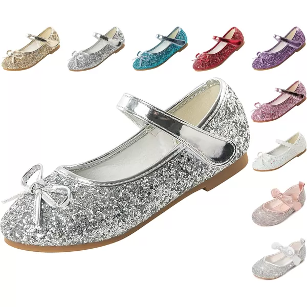 Cadidi Dinos Little Big Girl's Adorable Sparkle Princess Party Girls Dress Shoes