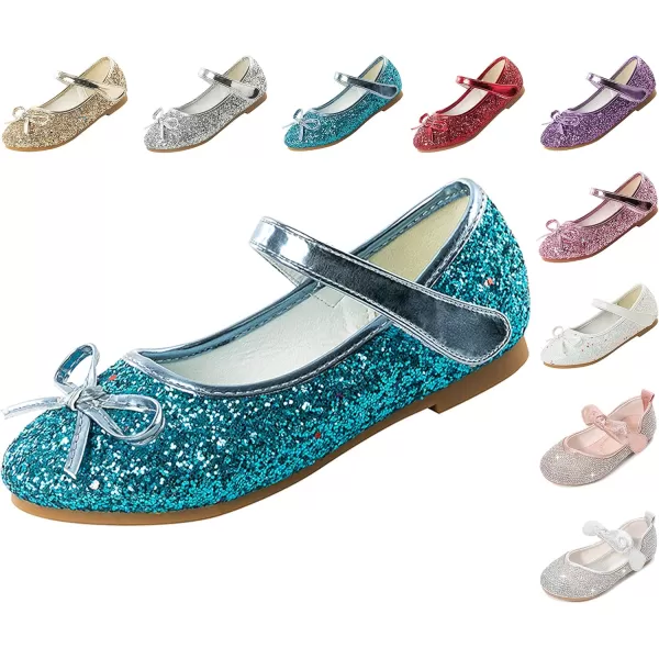 Cadidi Dinos Little Big Girl's Adorable Sparkle Princess Party Girls Dress Shoes