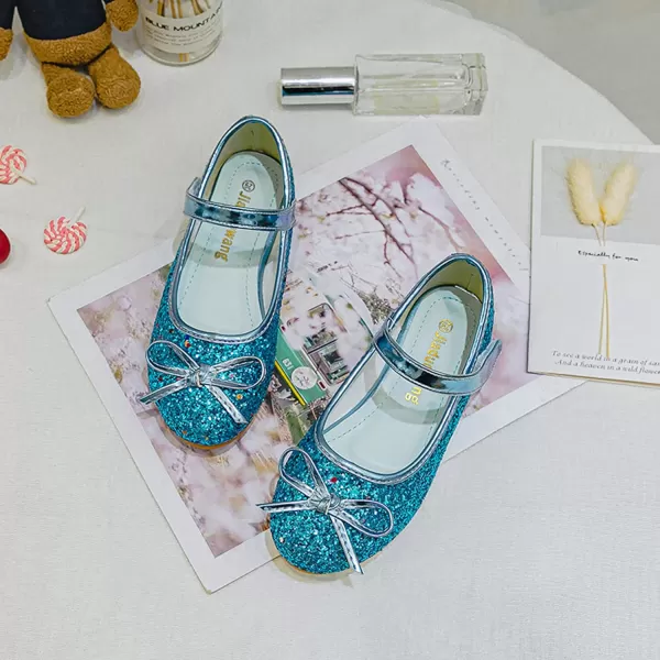 Cadidi Dinos Little Big Girl's Adorable Sparkle Princess Party Girls Dress Shoes