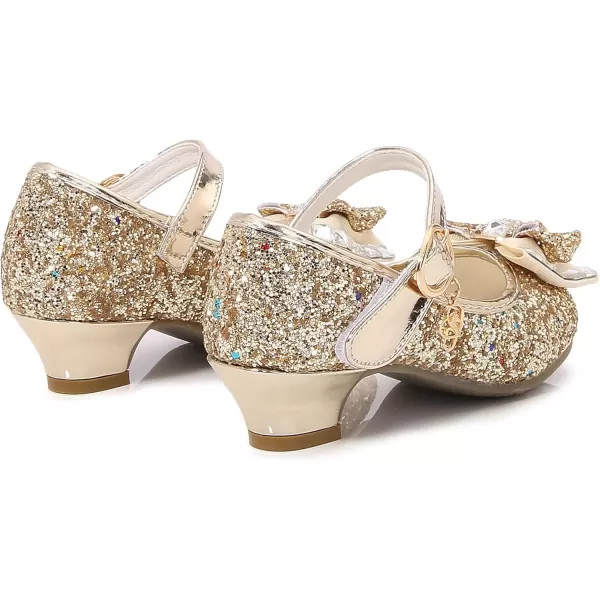 Cadidi Dinos Little Big Girl's Adorable Sparkle Princess Party Girls Dress Shoes