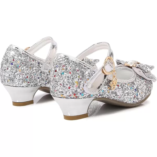 Cadidi Dinos Little Big Girl's Adorable Sparkle Princess Party Girls Dress Shoes