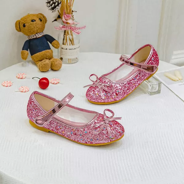 Cadidi Dinos Little Big Girl's Adorable Sparkle Princess Party Girls Dress Shoes