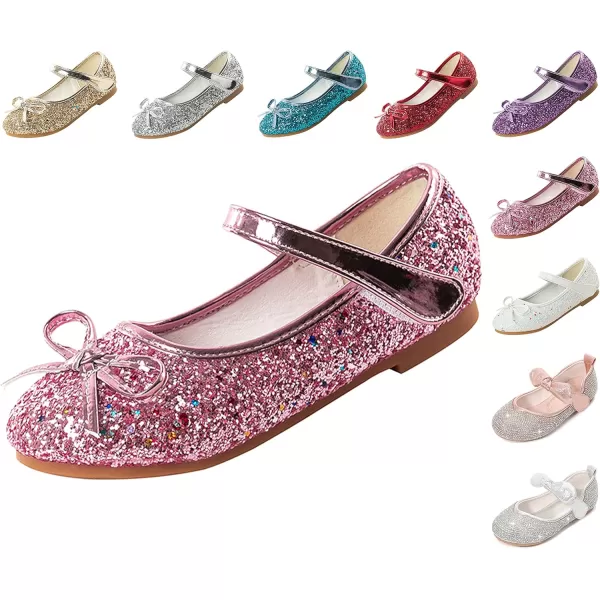 Cadidi Dinos Little Big Girl's Adorable Sparkle Princess Party Girls Dress Shoes