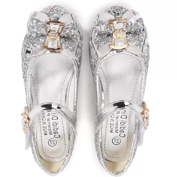Cadidi Dinos Little Big Girl's Adorable Sparkle Princess Party Girls Dress Shoes