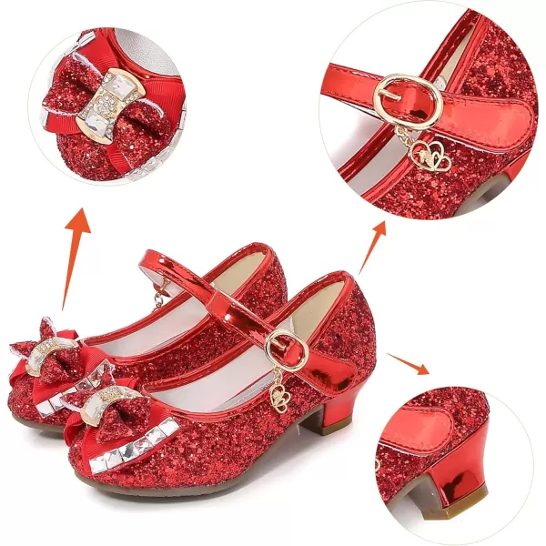 Cadidi Dinos Little Big Girl's Adorable Sparkle Princess Party Girls Dress Shoes