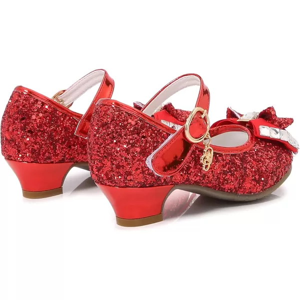 Cadidi Dinos Little Big Girl's Adorable Sparkle Princess Party Girls Dress Shoes