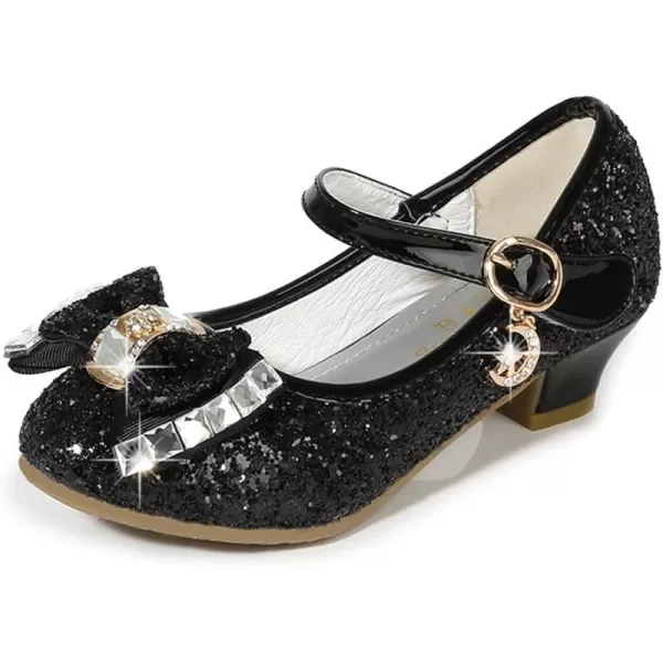 Cadidi Dinos Girls Dress Shoes Wedding Party Heel Mary Jane Princess Flower Shoes 