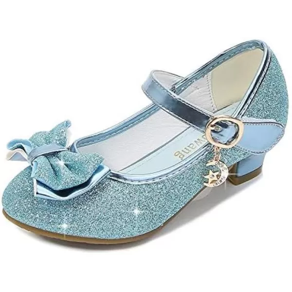 Cadidi Dinos Girls Dress Shoes Wedding Party Heel Mary Jane Princess Flower Shoes 