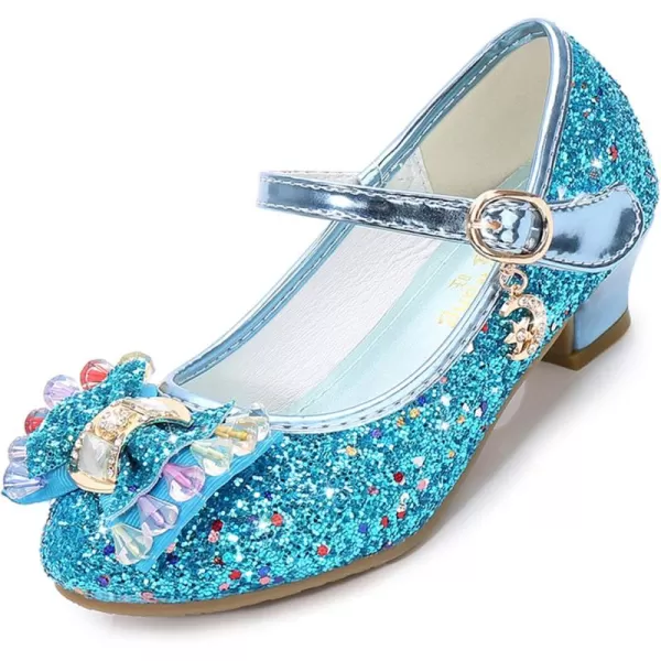 Cadidi Dinos Girls Dress Shoes Wedding Party Heel Mary Jane Princess Flower Shoes 