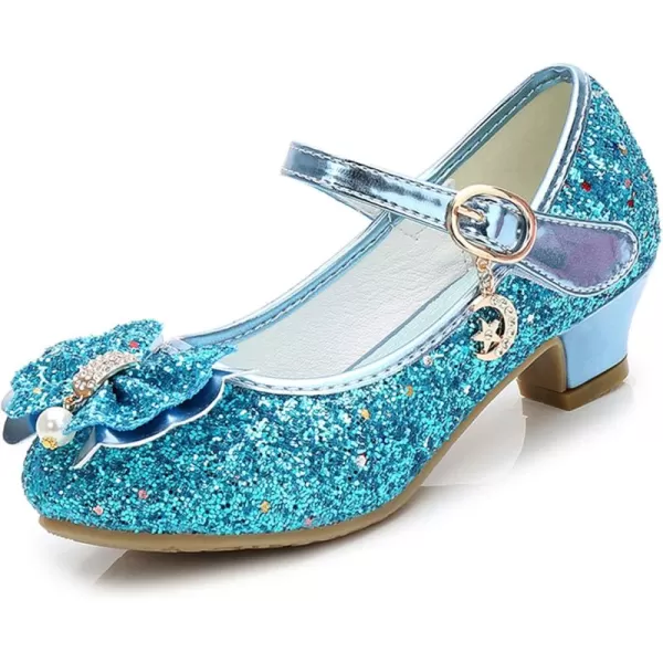 Cadidi Dinos Girls Dress Shoes Wedding Party Heel Mary Jane Princess Flower Shoes 