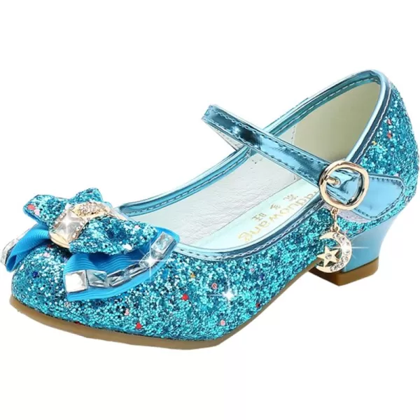 Cadidi Dinos Girls Dress Shoes Wedding Party Heel Mary Jane Princess Flower Shoes 