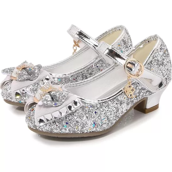 Cadidi Dinos Little Big Girl's Adorable Sparkle Princess Party Girls Dress Shoes