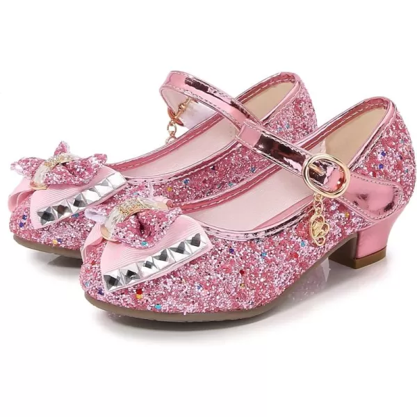 Cadidi Dinos Little Big Girl's Adorable Sparkle Princess Party Girls Dress Shoes