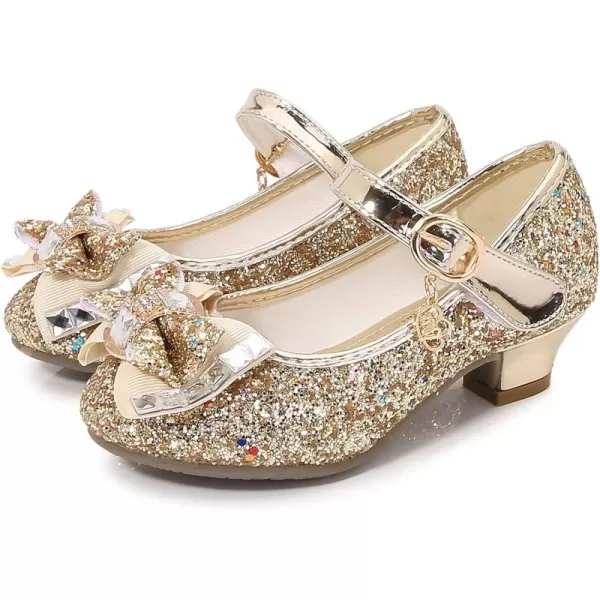Cadidi Dinos Little Big Girl's Adorable Sparkle Princess Party Girls Dress Shoes