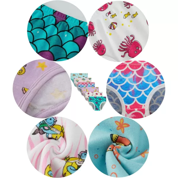 Cadidi Dinos Baby Soft Cotton Underwear Little Girls'Briefs Toddler Undies