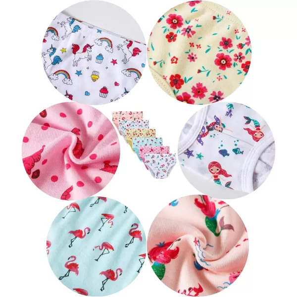 Cadidi Dinos Baby Soft Cotton Underwear Little Girls'Briefs Toddler Undies
