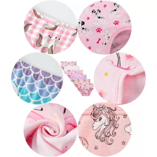 Cadidi Dinos Baby Soft Cotton Underwear Little Girls'Briefs Toddler Undies