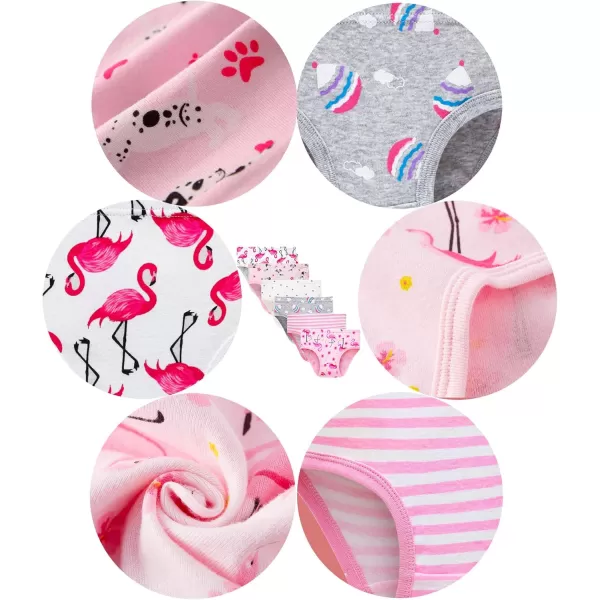 Cadidi Dinos Baby Soft Cotton Underwear Little Girls'Briefs Toddler Undies