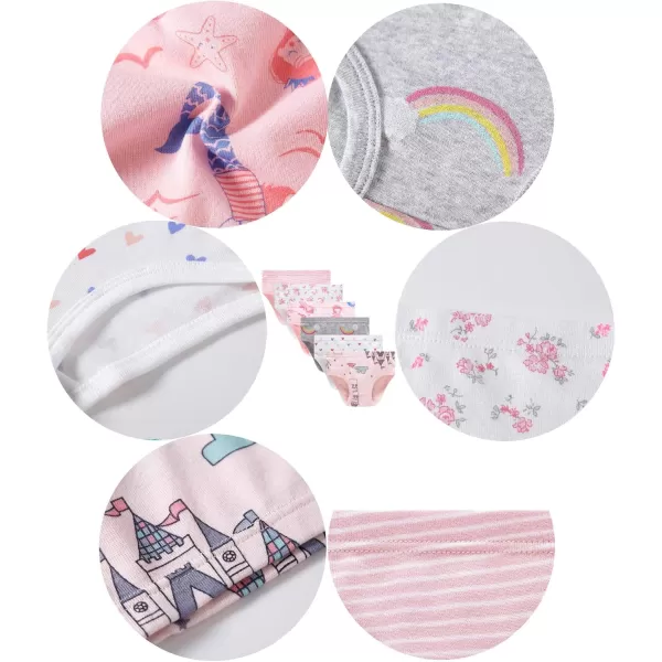 Cadidi Dinos Baby Soft Cotton Underwear Little Girls'Briefs Toddler Undies