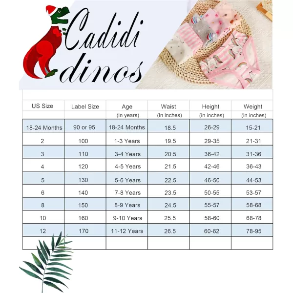 Cadidi Dinos Little Girls Cotton Boyshorts Toddler Panties Big Underwear