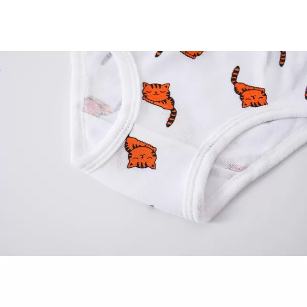 Cadidi Dinos Little Girls' Soft Cotton Underwear Kids Cool Breathable Comfort Panty Briefs Toddler Undies