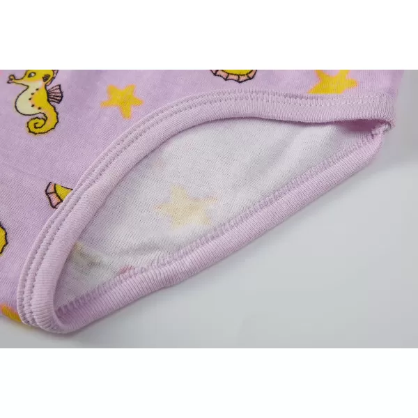 Cadidi Dinos Little Girls' Soft Cotton Underwear Kids Cool Breathable Comfort Panty Briefs Toddler Undies