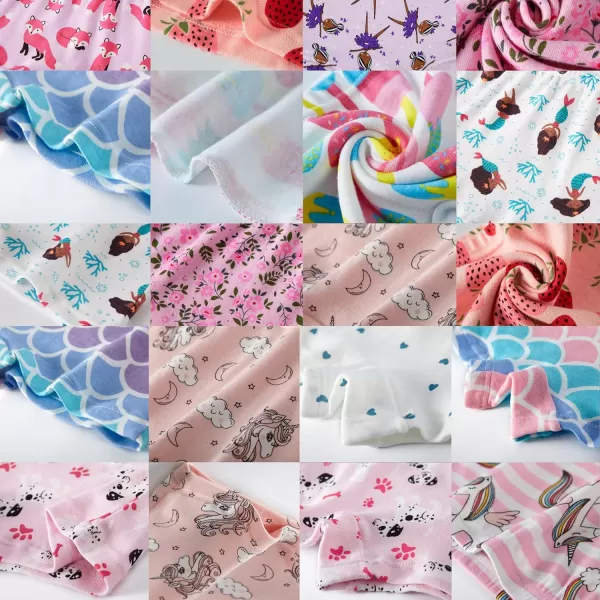 Cadidi Dinos Little Girls' Soft Cotton Underwear Kids Cool Breathable Comfort Panty Briefs Toddler Undies