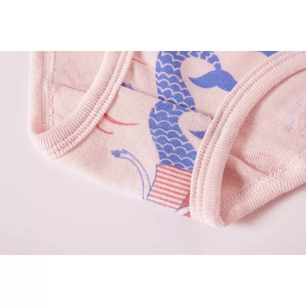 Cadidi Dinos Little Girls' Soft Cotton Underwear Kids Cool Breathable Comfort Panty Briefs Toddler Undies