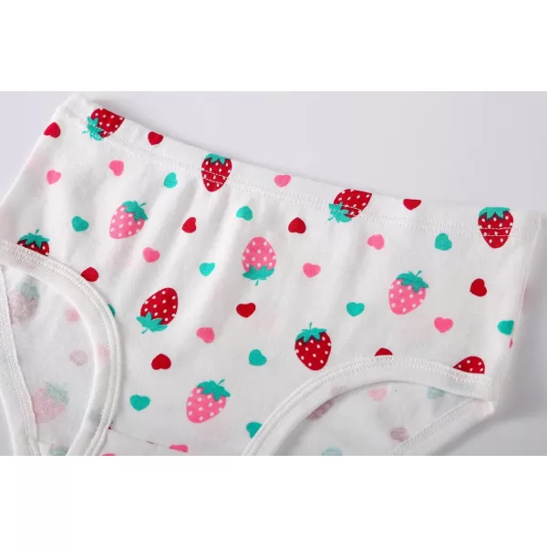 Cadidi Dinos Little Girls' Soft Cotton Underwear Kids Cool Breathable Comfort Panty Briefs Toddler Undies