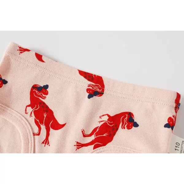 Cadidi Dinos Little Girls' Soft Cotton Underwear Kids Cool Breathable Comfort Panty Briefs Toddler Undies