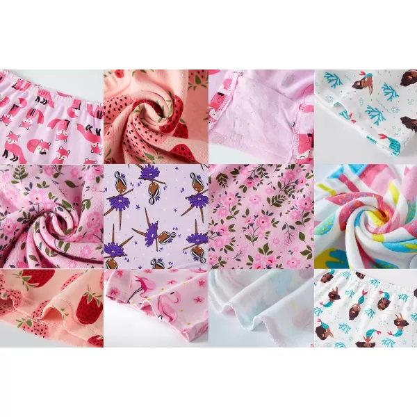 Cadidi Dinos Little Girls' Soft Cotton Underwear Kids Cool Breathable Comfort Panty Briefs Toddler Undies