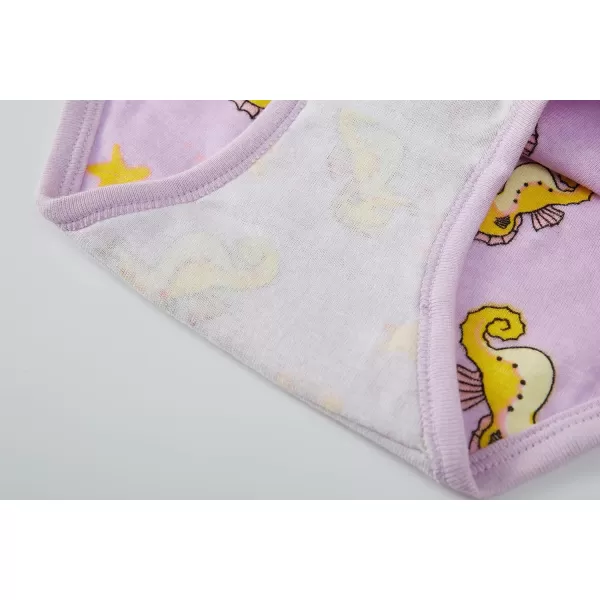 Cadidi Dinos Little Girls' Soft Cotton Underwear Kids Cool Breathable Comfort Panty Briefs Toddler Undies