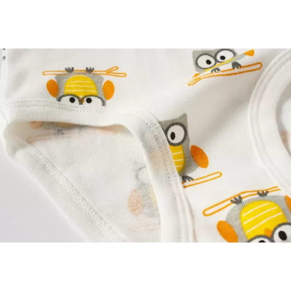Cadidi Dinos Little Girls' Soft Cotton Underwear Kids Cool Breathable Comfort Panty Briefs Toddler Undies