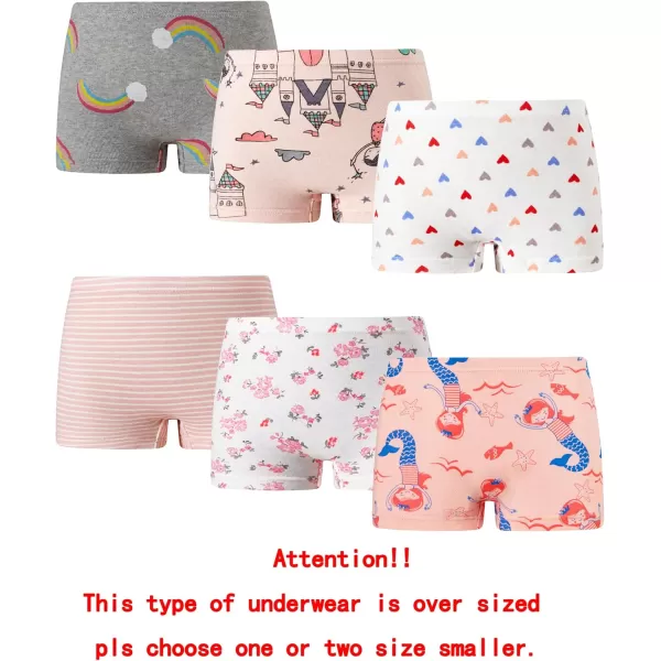 Cadidi Dinos Soft Cotton Girls' Panties Boyshort Little Girls' Underwear Toddler Undies
