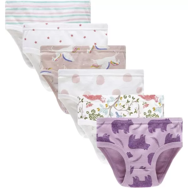 Cadidi Dinos Baby Soft Cotton Underwear Little Girls'Briefs Toddler Undies