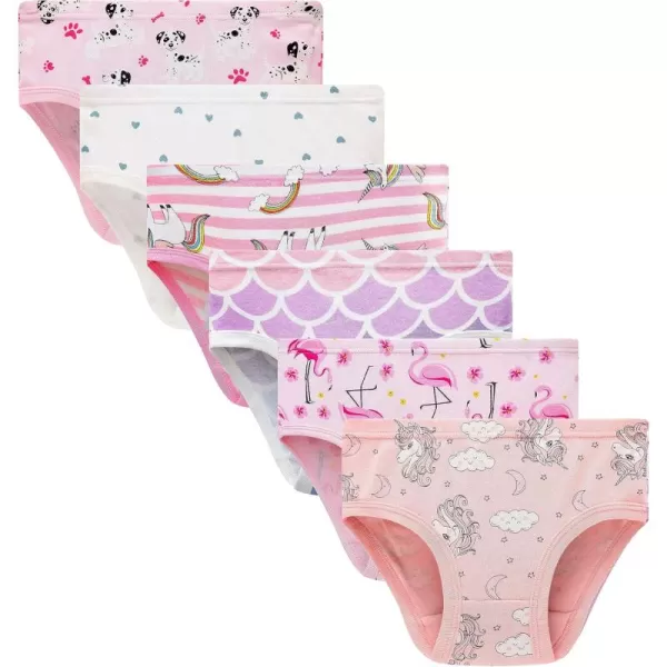 Cadidi Dinos Baby Soft Cotton Underwear Little Girls'Briefs Toddler Undies