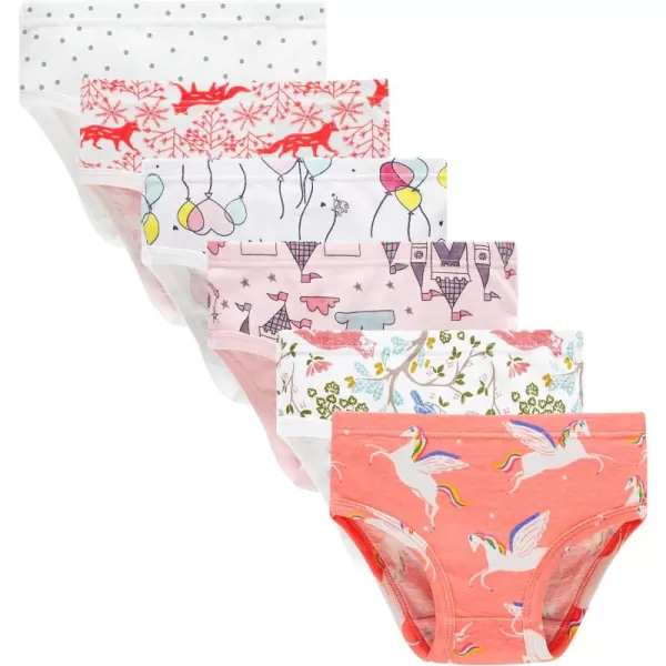 Cadidi Dinos Baby Soft Cotton Underwear Little Girls'Briefs Toddler Undies